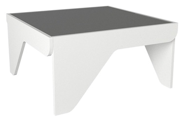 Kafijas galdiņš Kalune Design Mezzo, balta/pelēka, 736 mm x 736 mm x 380 mm