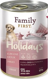 Märg koeratoit Family First Holidays Game, Beef, Carrot, veiseliha/hirveliha/porgand, 0.4 kg