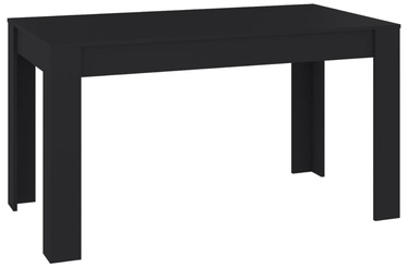 Обеденный стол VLX Chipboard 804203, черный, 1400 мм x 745 мм x 760 мм