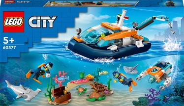 Конструктор LEGO City Explorer Diving Boat 60377, 182 шт.
