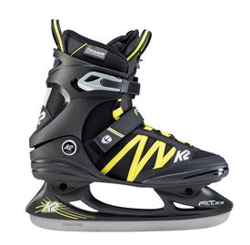 Uisud K2 F.I.T. Ice Pro 2020, must/kollane, 45