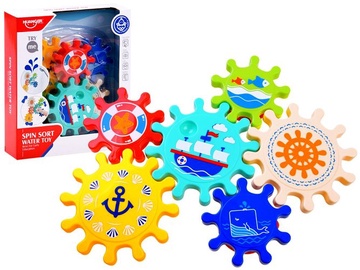 Набор игрушек для ванной Jokomisiada Bath Gears ZA3407, многоцветный, 6 шт.