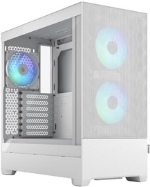 Корпус компьютера Fractal Design Pop Air RGB TG Clear Tint, белый