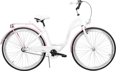 Велосипед городской Azimut City Lux, 28 ″, белый/розовый