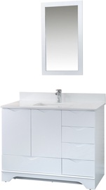 Комплект мебели для ванной Kalune Design Teton 42, белый, 54 x 105 см x 86 см