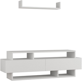 Sektsioonkapp Kalune Design Rela, valge, 125 cm x 30 cm x 42 cm