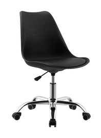 Офисный стул Domoletti DR-N18-1012, 55 x 49 x 82 - 95 см, черный