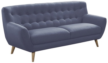 Dīvāns Home4you Rihanna 3, zila, 185 x 84 cm x 87 cm