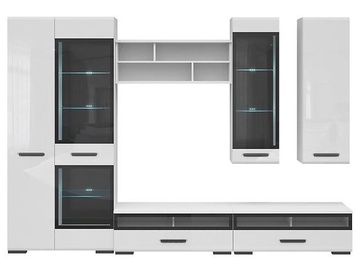 Sekcija Assen 1, balta, 290 cm x 50 cm x 200 cm