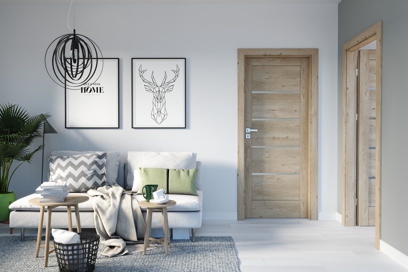 Siseukseleht Porta Verte Home G4 Verte Home G4, vasakpoolne, tamm, 203 x 74.4 x 4 cm