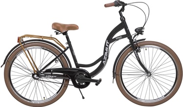 Velosipēds pilsētas Azimut Vintage 3-Speed, 26 ", 17" (41.91 cm) rāmis, melna/krēmkrāsa