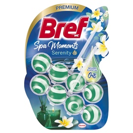 Tualetes poda tīrīšanas līdzeklis-atsvaidzinātājs Bref Spa Moments Serenity, 2x50g