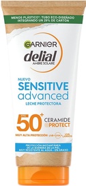 Apsauginis kūno pienelis nuo saulės Garnier Delial Sensitive Advanced SPF50+, 175 ml