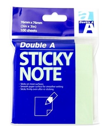 Kleepuvad märkmelehed Double A Sticky Note 718584, 7.6 cm x 7.6 cm, 100 tk