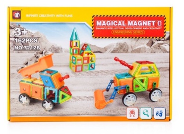 Konstruktorius Magical Magnet Engineering 7212B, plastikas/magnetas