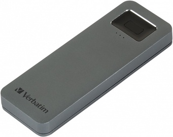 Жесткий диск Verbatim Executive Fingerprint Secure, SSD, 1 TB, серый