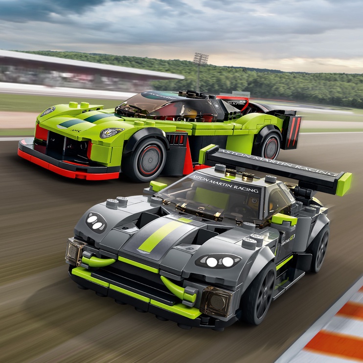 Konstruktor LEGO® Speed Champions Aston Martin Valkyrie AMR Pro ja Aston Martin Vantage GT3 76910