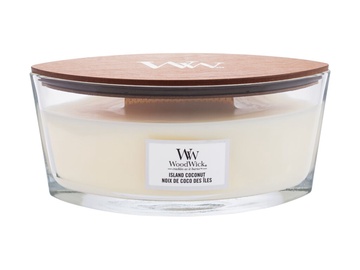 Свеча, ароматическая WoodWick Island Coconut, 40 час, 453.6 г, 92 мм