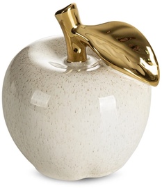 Dekoratiivne kujuke Darla Apple, kuldne/kreemjasvalge, 12 cm x 12 cm x 14 cm