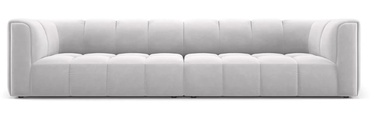 Moduļu dīvāns Micadoni Home Serena, sudraba, 286 x 96 cm x 70 cm