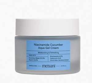 Sejas krēms Meisani Niacinamide Cucumber Aqua Gel, 50 ml, sievietēm