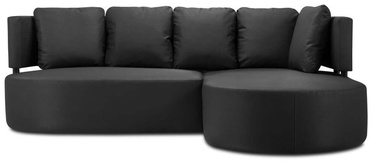 Kampinė lauko sofa Calme Jardin Barts 4 Seats, juoda, dešininė, 190 cm x 245 cm x 85 cm