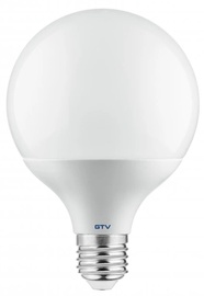 Лампочка GTV LED, G95, теплый белый, E27, 14 Вт, 1250 лм