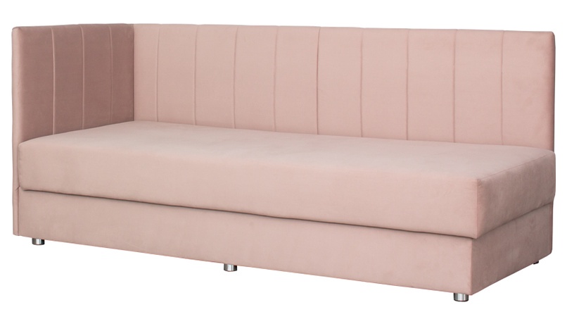 Кровать одноместная Bodzio Manilla TTMAL, розовый, с матрасом