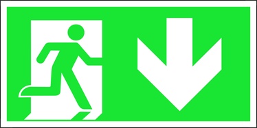 Знак эвакуации LUTL20, 0.2 м x 10 см