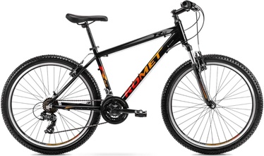 Velosipēds kalnu Romet Rambler R6.0, 26 ", 14" (34.29 cm) rāmis, melna/sarkana/oranža