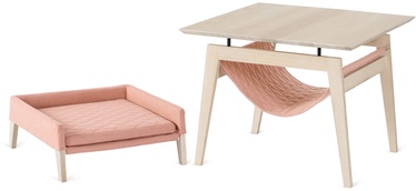 Loomavoodi Labbvenn Kikko & Lullu Set, roosa/beež, 600 mm x 600 mm
