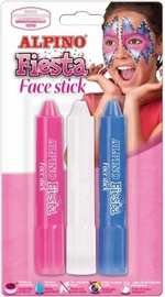 Набор для грима Alpino Fiesta Girls DL000102, синий/белый/розовый, 3 шт.