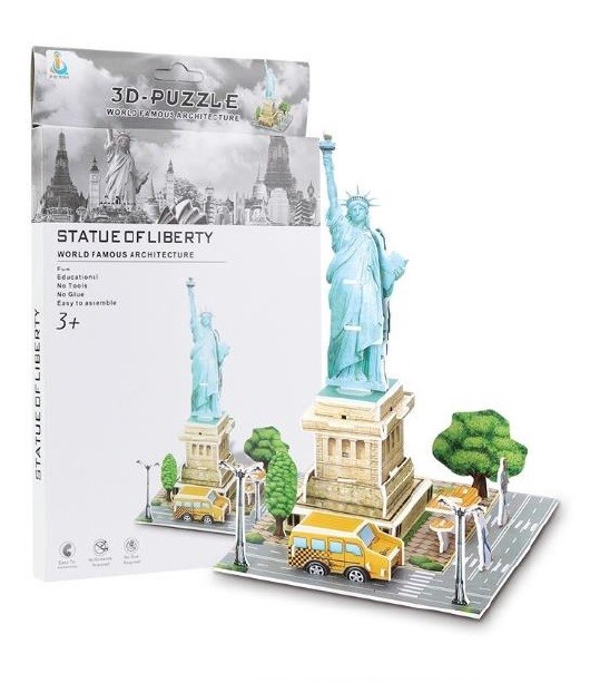 3D пазл Karupoeg Puhh OÜ Statue Of Liberty, 26 шт.