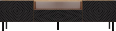 TV-laud Top E Shop RTV Kama, must/tamm, 160 cm x 40 cm x 43 cm