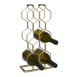 Vyno butelių stovas C37880420, metalas, 48 cm x 23 cm
