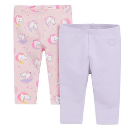 Брюки, для девочек/для младенцев Cool Club Unicorn CCG2700466-00, розовый/фиолетовый, 80 см, 2 шт.