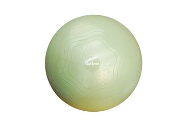 Neplīstoša vingrošanas bumba Outliner, zaļa, LS3578 55 cm