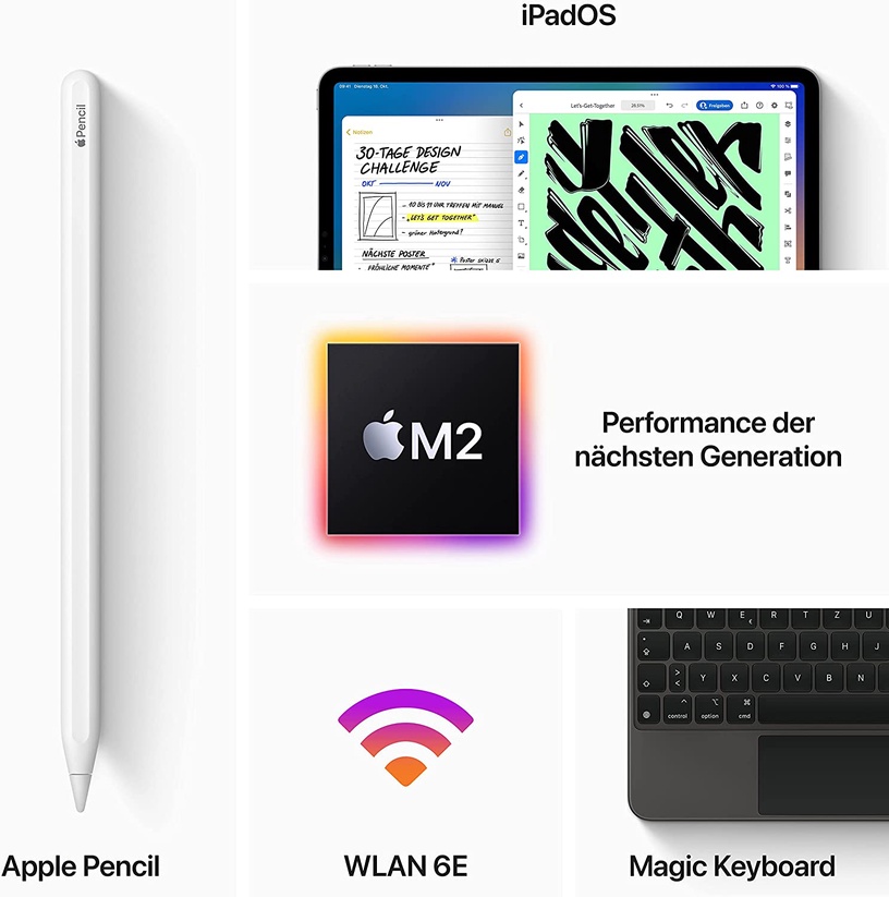 Планшет Apple iPad Pro 12.9" Wi-Fi 128GB - Space Gray 2022