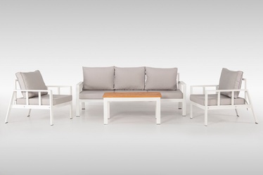 Välimööbli komplekt Kalune Design Sedef 010, valge, 5 istekohta