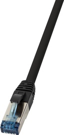 Tinklo kabelis Logilink S/FTP Cat.6A RJ-45, RJ-45, 20 m, juoda
