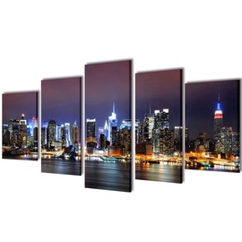 Фотокартина VLX Colourful New York Skyline 5pcs 241550, 1000 мм x 500 мм