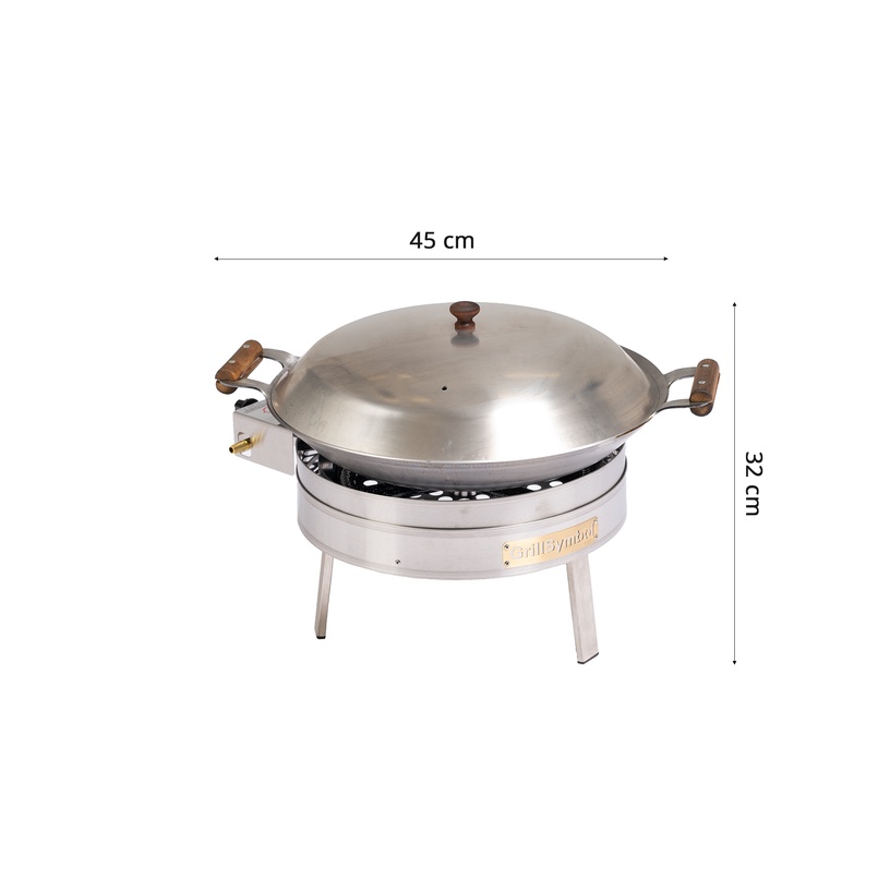 Gaasigrill GrillSymbol Cataplana Pro-450 Cat, 45 cm x 45 cm