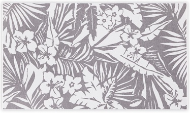 Rätik ranna Foutastic Floral 581CAN1906, valge/hall, 100 x 180 cm