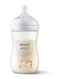 Kūdikių buteliukas Philips Avent Natural Response Giraffe, 260 ml, 1 mėn.