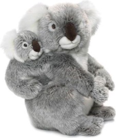 Mīkstā rotaļlieta WWF Koala Mother & Child, pelēka, 28 cm