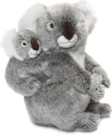 Pliušinis žaislas WWF Koala Mother & Child, pilkas, 28 cm