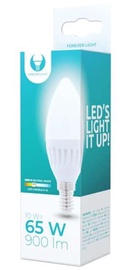 Лампочка Forever Light LED, C37, нейтральный белый, E14, 10 Вт, 900 лм