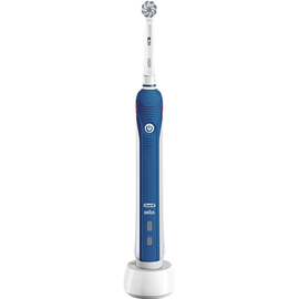 Электрическая зубная щетка Oral-B Pro 2000, синий/белый