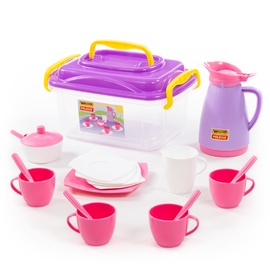 Rotaļlietu tējas komplekts Polesie Coffee Set 53480, daudzkrāsaina