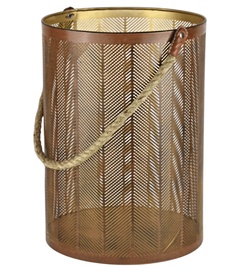 Lukturis Indian Gold, 25 cm x 25 cm x 35 cm, brūna